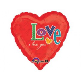 18" Love Сердце красочное 18" Love Сердце красочное